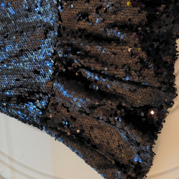 Tcec Black Sequin Mini Skirt  Medium - Picture 5 of 11
